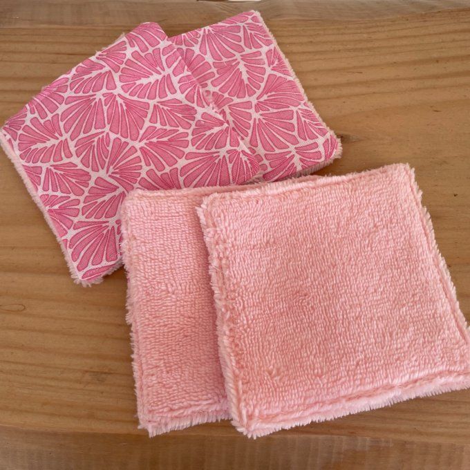 LINGETTES DEMAQUILLANTES- FEUIILES ROSE