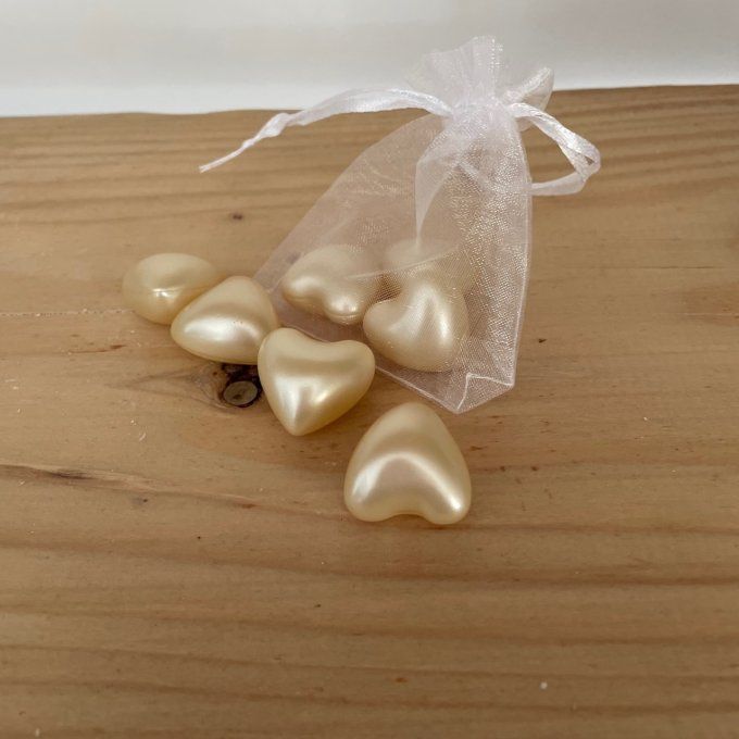 Perle d'huile de bain Coeur Vanille