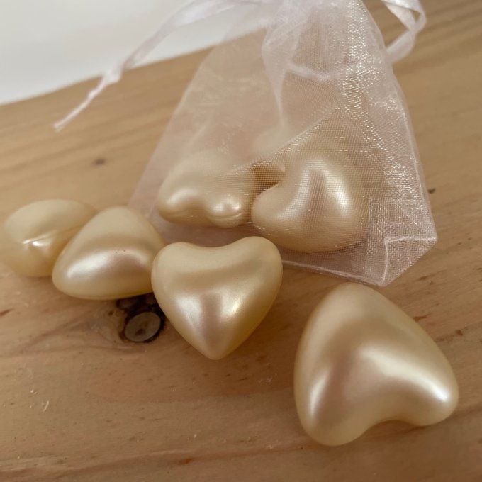 Perle d'huile de bain Coeur Vanille